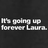 ItS Going Up Forever Laura Bitcoin Saylor Quote Design Golf Towel