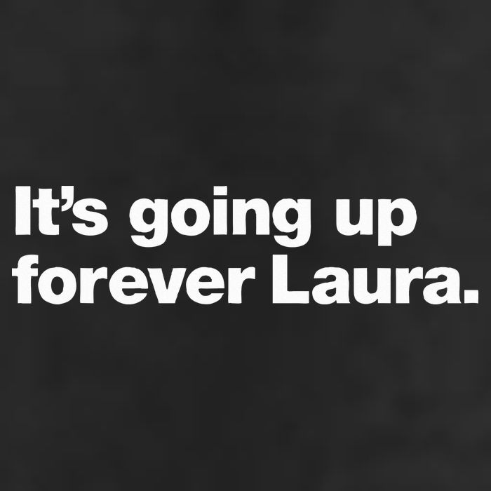ItS Going Up Forever Laura Bitcoin Saylor Quote Design Golf Towel