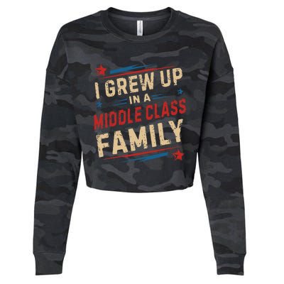 I Grew Up In A Middle Class Family Kamala Harris Answers All Cropped Pullover Crew