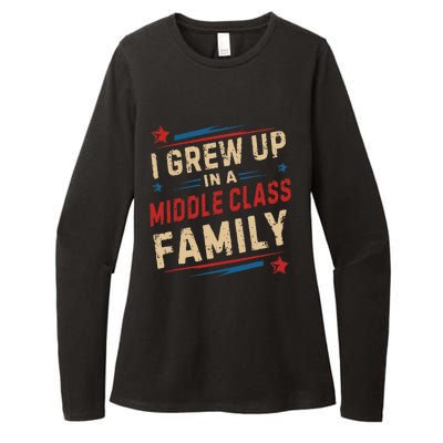 I Grew Up In A Middle Class Family Kamala Harris Answers All Womens CVC Long Sleeve Shirt