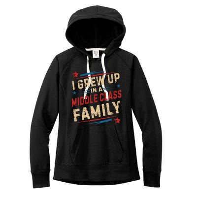 I Grew Up In A Middle Class Family Kamala Harris Answers All Women's Fleece Hoodie