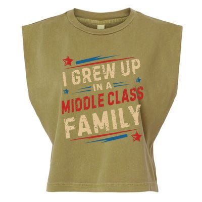 I Grew Up In A Middle Class Family Kamala Harris Answers All Garment-Dyed Women's Muscle Tee