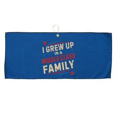 I Grew Up In A Middle Class Family Kamala Harris Answers All Large Microfiber Waffle Golf Towel