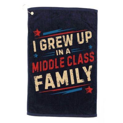 I Grew Up In A Middle Class Family Kamala Harris Answers All Platinum Collection Golf Towel