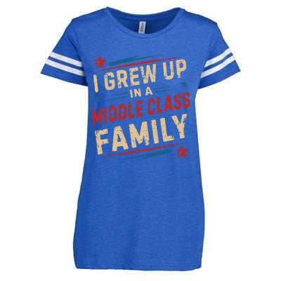 I Grew Up In A Middle Class Family Kamala Harris Answers All Enza Ladies Jersey Football T-Shirt