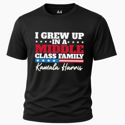 I Grew Up In A Middle Class Family Flag American Kamala Performance Shirt