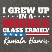 I Grew Up In A Middle Class Family Flag American Kamala Cotton Canvas Backpack