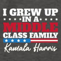 I Grew Up In A Middle Class Family Flag American Kamala Vector Backpack
