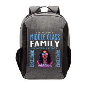 I Grew Up In A Middle Class Family Kamala Harris 2024 Tshir Premium Vector Backpack