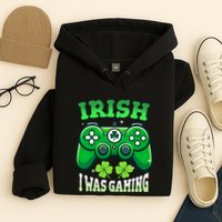 Irish Gamer Video Game St PatrickS Day Controller Hoodie