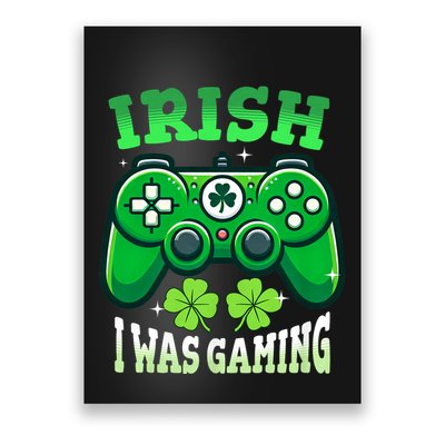Irish Gamer Video Game St PatrickS Day Controller Poster