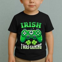 Irish Gamer Video Game St PatrickS Day Controller Toddler T-Shirt