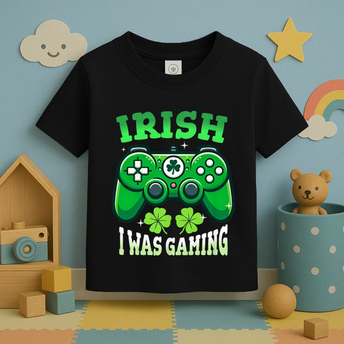 Irish Gamer Video Game St PatrickS Day Controller Toddler T-Shirt