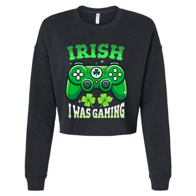 Irish Gamer Video Game St PatrickS Day Controller Cropped Pullover Crew