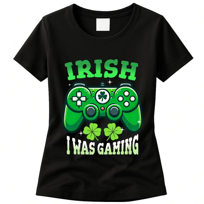 Irish Gamer Video Game St PatrickS Day Controller Womens T-Shirt