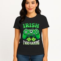 Irish Gamer Video Game St PatrickS Day Controller Womens T-Shirt