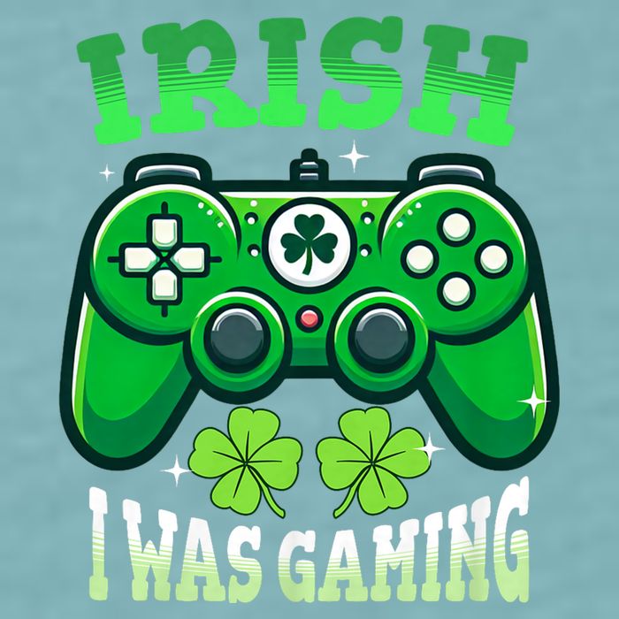 Irish Gamer Video Game St PatrickS Day Controller Sueded Cloud Jersey T-Shirt