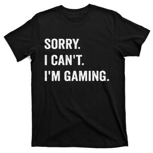 I'm Gaming Video Games Funny Gamer Gif T-Shirt