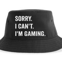 I'm Gaming Video Games Funny Gamer Gif Sustainable Bucket Hat