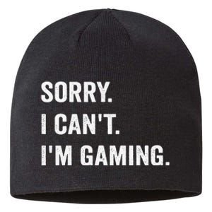 I'm Gaming Video Games Funny Gamer Gif Sustainable Beanie