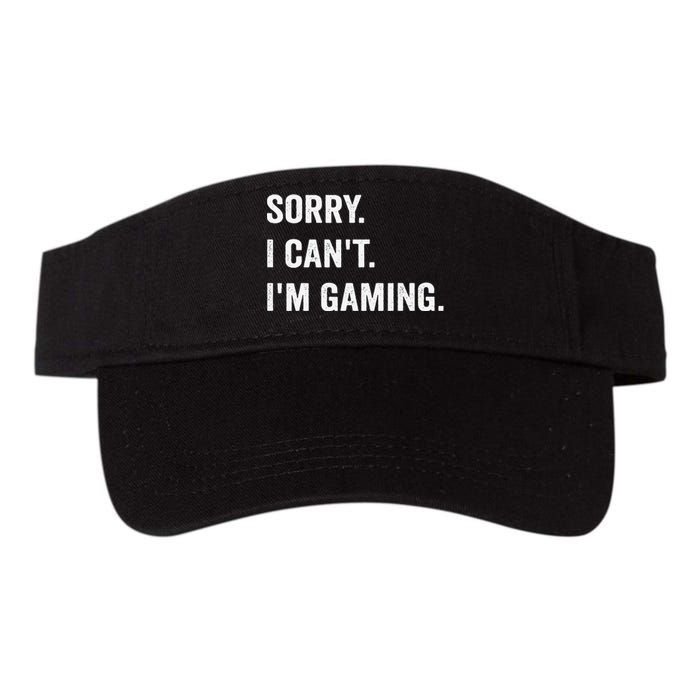 I'm Gaming Video Games Funny Gamer Gif Valucap Bio-Washed Visor