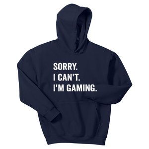 I'm Gaming Video Games Funny Gamer Gift For Teen Kids Hoodie