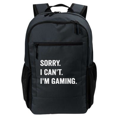 I'm Gaming Video Games Funny Gamer Gift For Boys Teen Daily Commute Backpack