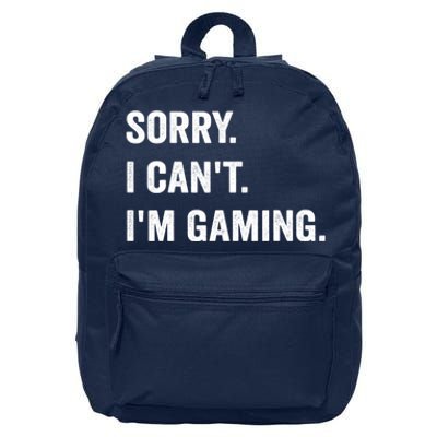 I'm Gaming Video Games Funny Gamer Gift For Boys Teen 16 in Basic Backpack