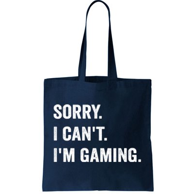 I'm Gaming Video Games Funny Gamer Gift For Boys Teen Tote Bag