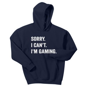 I'm Gaming Video Games Funny Gamer Gift For Boys Teen Kids Hoodie