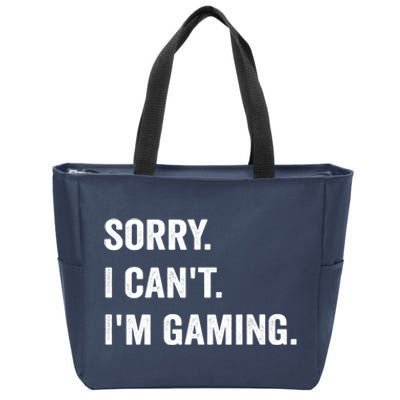 I'm Gaming Video Games Funny Gamer Gift For Boys Teen Zip Tote Bag