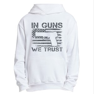 In Guns We Trust Usa Flag Pro Gun .45 9mm Pistol Urban Pullover Hoodie