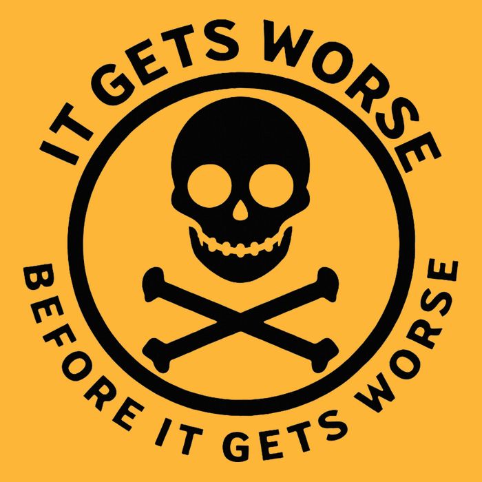 It Gets Worse Before It Gets Worse Sustainable Knit Beanie