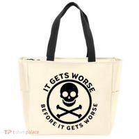 It Gets Worse Before It Gets Worse Zip Tote Bag