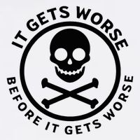 It Gets Worse Before It Gets Worse Wool Snapback Cap