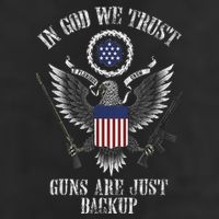 In God We Trust Guns Are Just Backup Cool Comfort Performance Bucket Hat