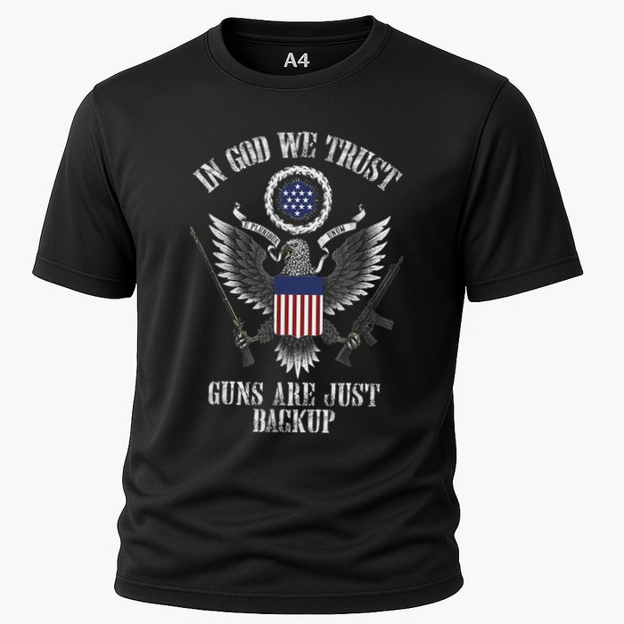 In God We Trust Guns Are Just Backup Performance Shirt