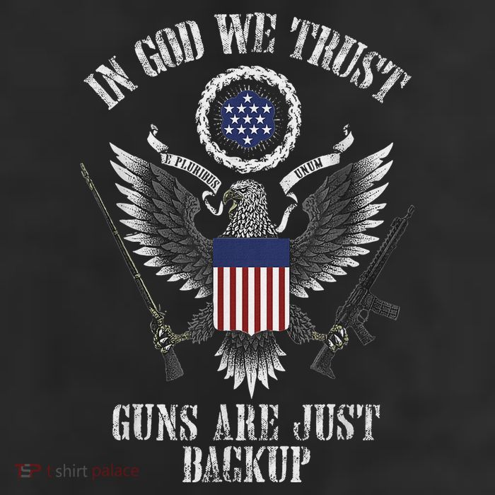 In God We Trust Guns Are Just Backup 11oz C Handle Ceramic Mug