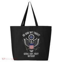 In God We Trust Guns Are Just Backup 25L Jumbo Tote