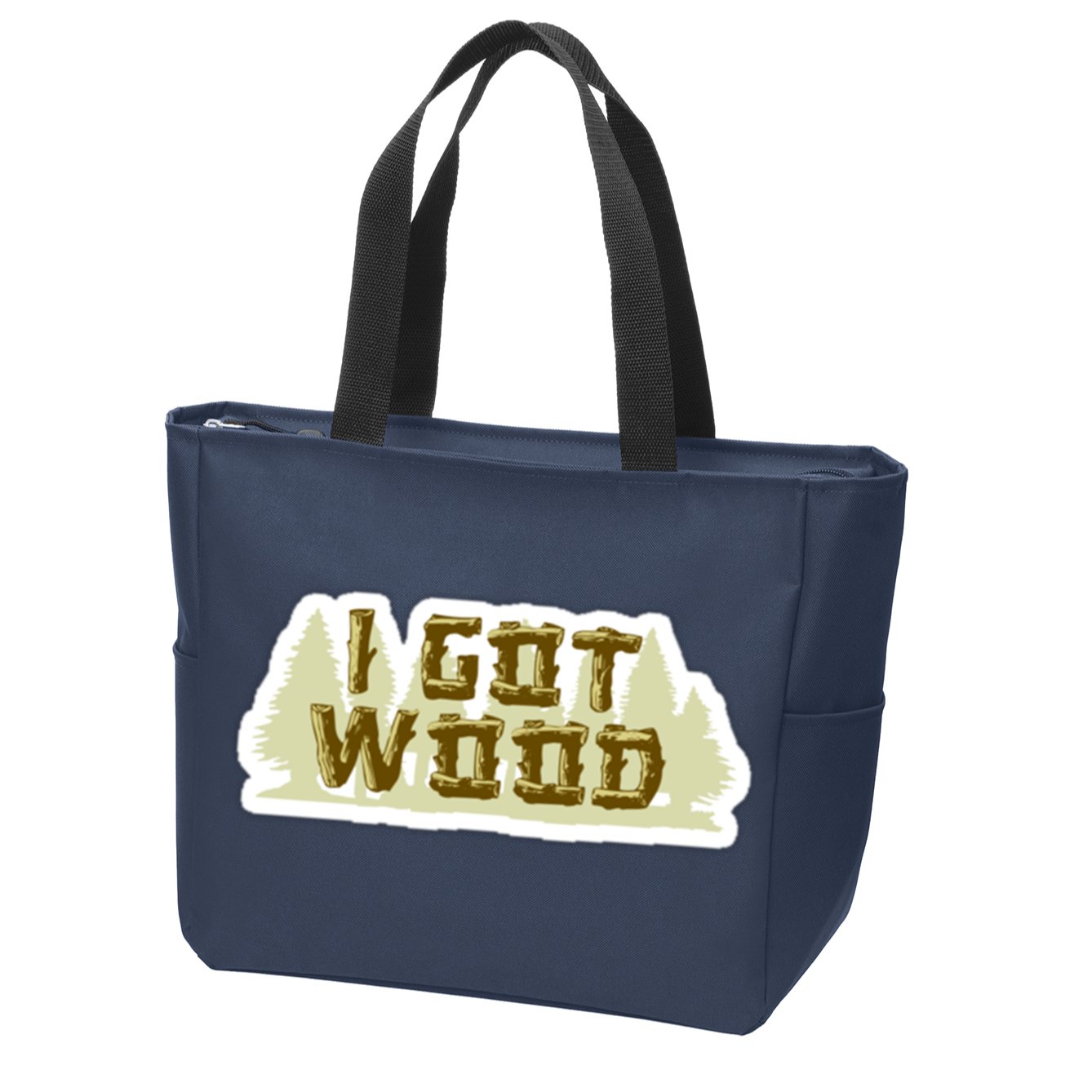 I Got Wood Zip Tote Bag