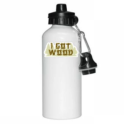 I Got Wood Aluminum Water Bottle