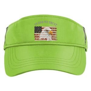 In God We Trust American Respect Gift Adult Drive Performance Visor