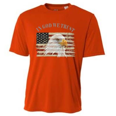 In God We Trust American Respect Gift Cooling Performance Crew T-Shirt