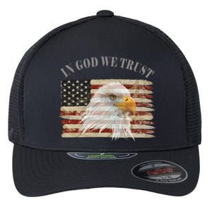 In God We Trust American Respect Gift Flexfit Unipanel Trucker Cap