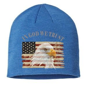 In God We Trust American Respect Gift Sustainable Beanie