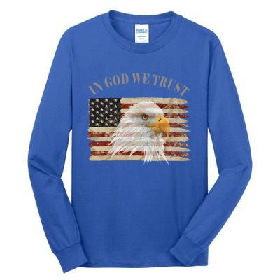 In God We Trust American Respect Gift Tall Long Sleeve T-Shirt