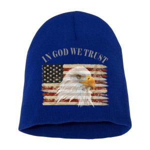 In God We Trust American Respect Gift Short Acrylic Beanie