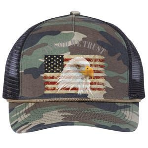 In God We Trust American Respect Gift Retro Rope Trucker Hat Cap