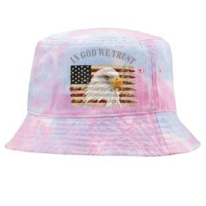 In God We Trust American Respect Gift Tie-Dyed Bucket Hat