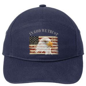 In God We Trust American Respect Gift 7-Panel Snapback Hat